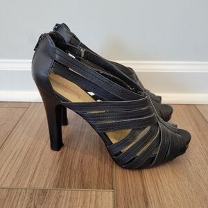 Elegant Black Strappy Heels